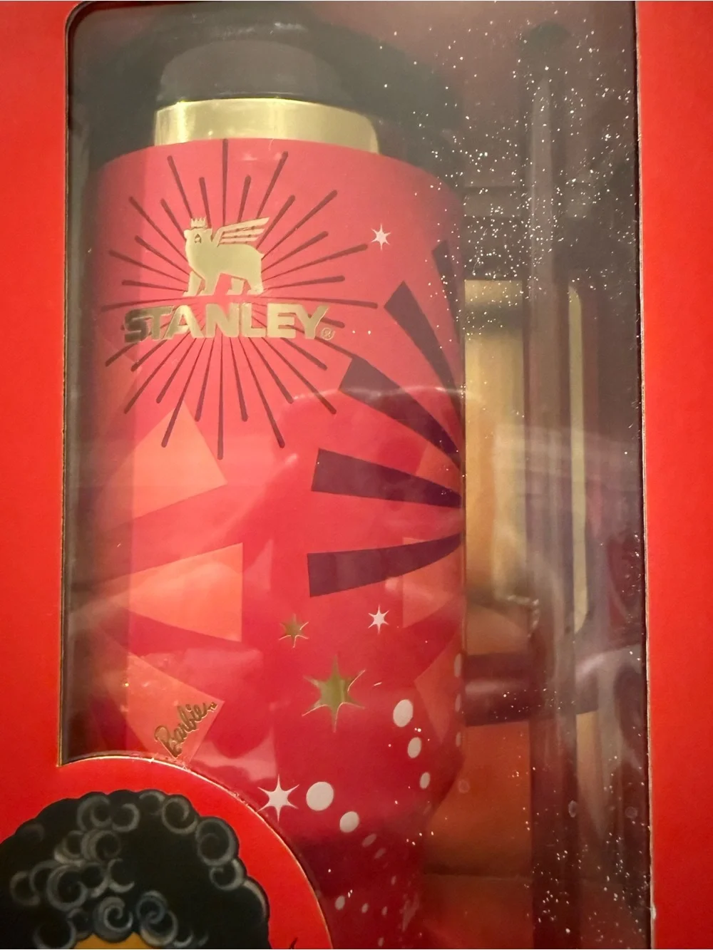 Stanley Collector issue: This Barbie Pink & Gold Dynamite Travel Tumbler - Picture 4 of 7